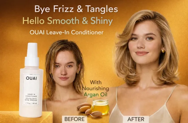 Argan Hair Spray & Heat Protection: OUAI Leave-In Conditioner