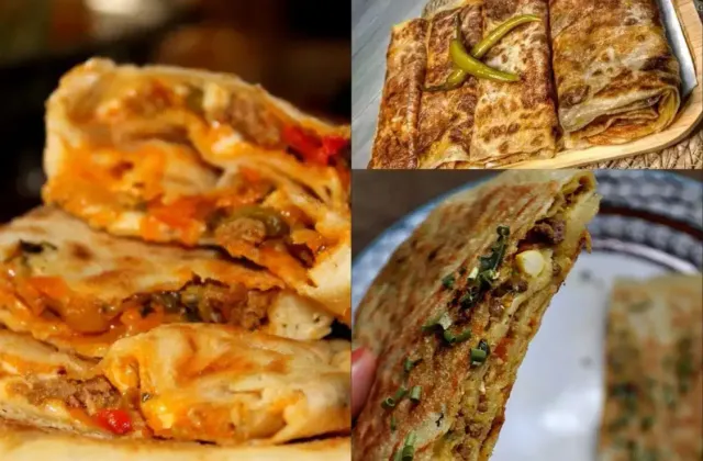 Moroccan Stuffed Msemen/Meloui Simple Recipe